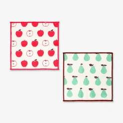 Panni da cucina con stampa frutta - 2 pz