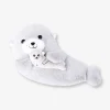 Peluche a forma di foca con cucciolo