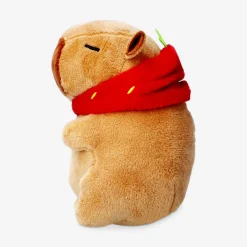 Peluche capibara con cappello a forma di fragola