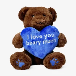 Peluche - Orsetto marrone con cuore blu