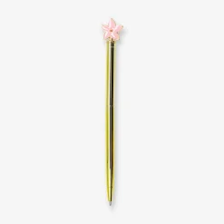 Penna a sfera - Fiore rosa