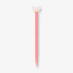 Penna a sfera - rosa con topper fiocco