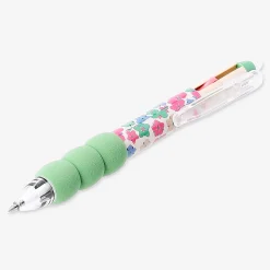 Penna gel cancellabile multicolore - design floreale
