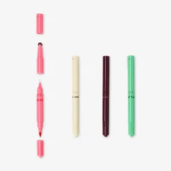 Pennarelli doppia punta per journaling - 4 pz