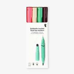 Pennarelli doppia punta per journaling - 4 pz
