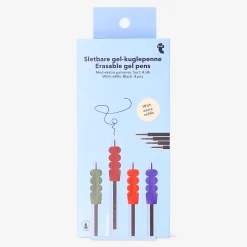 Penne cancellabili con ricariche nere - 4 pz