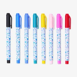 Penne da disegno floreali per journaling - 8 pz
