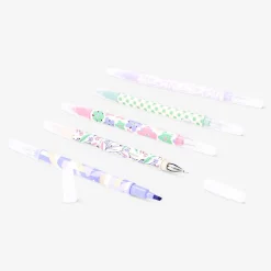 Penne doppia punta con inchiostro gel ed evidenziatori - 4 pz
