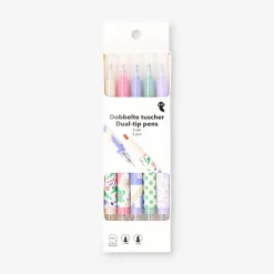 Penne doppia punta con inchiostro gel ed evidenziatori - 4 pz