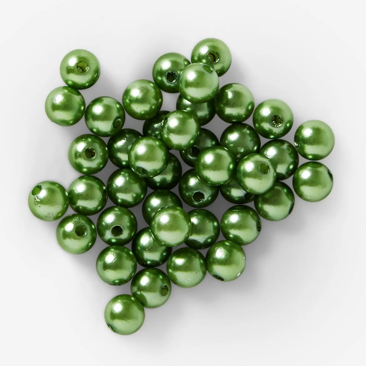 Perline di plastica verdi per il crafting - confezione da 40g
