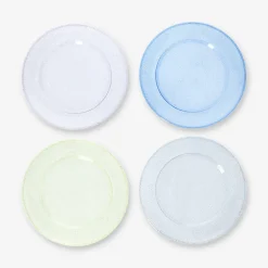 Piatti glitterati riutilizzabili - 4 pz