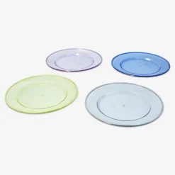 Piatti glitterati riutilizzabili - 4 pz