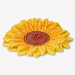 Piattino in ceramica a forma di girasole - 10 cm