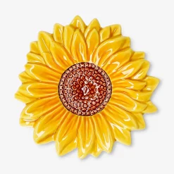 Piattino in ceramica a forma di girasole - 10 cm