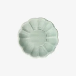 Piatto a forma di fiore verde - 10 cm