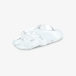 Piatto con teschio in argento