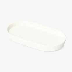 Piatto decorativo bianco - 18 cm