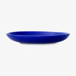 Piatto laterale blu con disegno di gatto - 23 cm