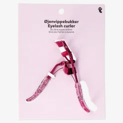 Piegaciglia rosa glitterato