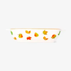 Pirofila in ceramica con design foglie - 12x20 cm
