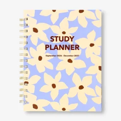 Planner di studio floreale 2027 - In inglese