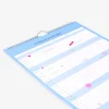 Planner familiare blu da parete 2027