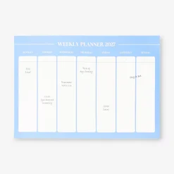 Planner settimanale A4 blu
