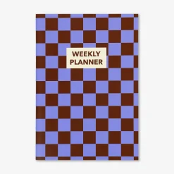 Planner settimanale B5 a quadretti con copertina morbida - In inglese