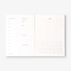 Planner settimanale di studio sfumato