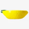 Portacandela tealight in ceramica a forma di limone - 11 cm