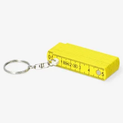 Portachiavi - Mini righello pieghevole giallo
