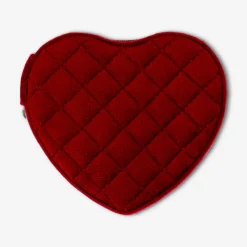 Portagioie trapuntato a cuore - 9x10 cm