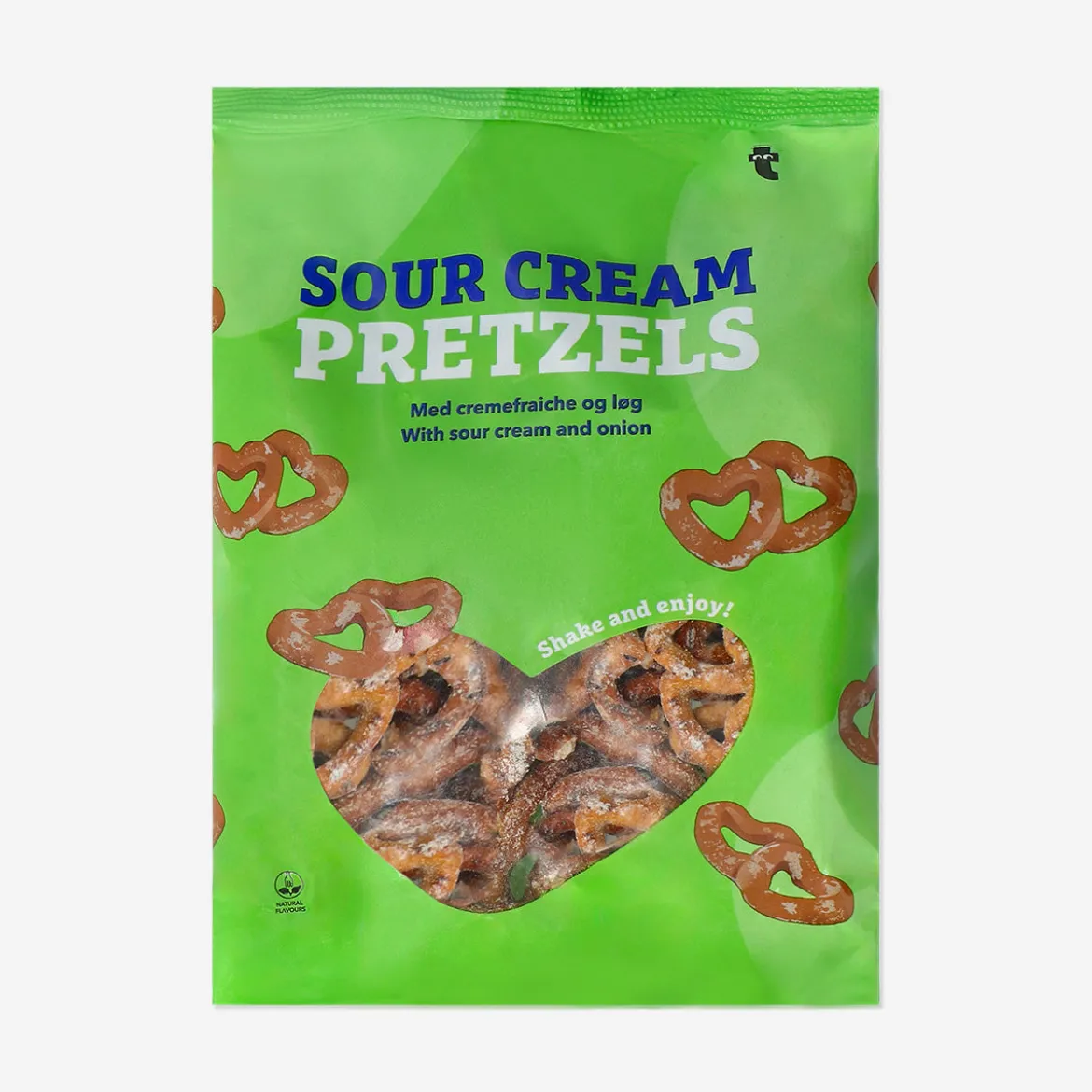 Pretzel con cuore - gusto panna acida e cipolla