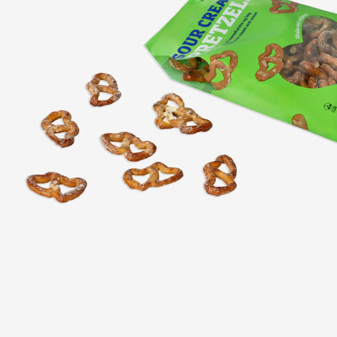 Pretzel con cuore - gusto panna acida e cipolla