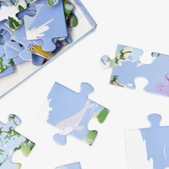 Puzzle - Mappa del mondo illustrata