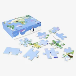 Puzzle - Mappa del mondo illustrata