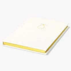 Quaderno A5 bianco con copertina in tessuto