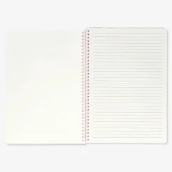 Quaderno A4 con copertina in plastica a quadretti rosa