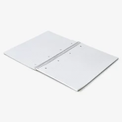 Quaderno a griglia con rilegatura a spirale A4 e copertina in carta artigianale