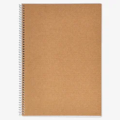 Quaderno a puntini rilegato a spirale in formato A4 con copertina in carta craft