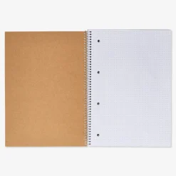 Quaderno a puntini rilegato a spirale in formato A4 con copertina in carta craft