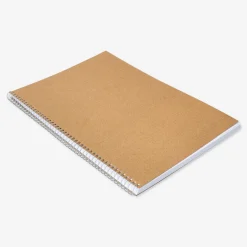 Quaderno a puntini rilegato a spirale in formato A4 con copertina in carta craft