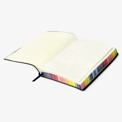 Quaderno a righe A6 con bordo arcobaleno