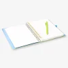 Quaderno A5 sfumato con penna e foglietti adesivi
