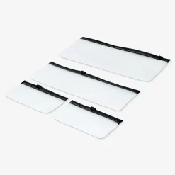 Sacchetti organizzativi neri con cerniera - 4 pz
