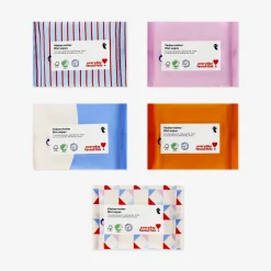 Salviette umidificate rinfrescanti per viso e mani - 5 pz