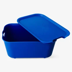 Scatola blu navy con coperchio - 13x19 cm