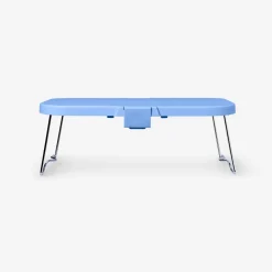 Scatola da picnic pieghevole blu con tavolino