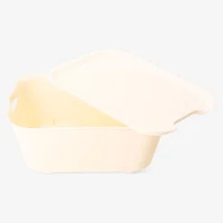 Scatola gialla con coperchio - 19x26 cm