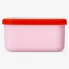 Scatola per snack rosa con cuore - 9 cm